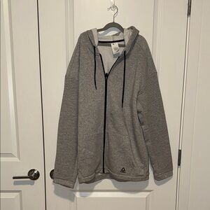 Reebok Gray Full-Zip Hoodie